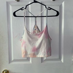 Blue Notes Tie Dye Cropped Tank